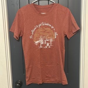western tee shirt- small